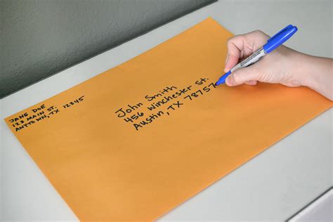 correct postage for large envelope.